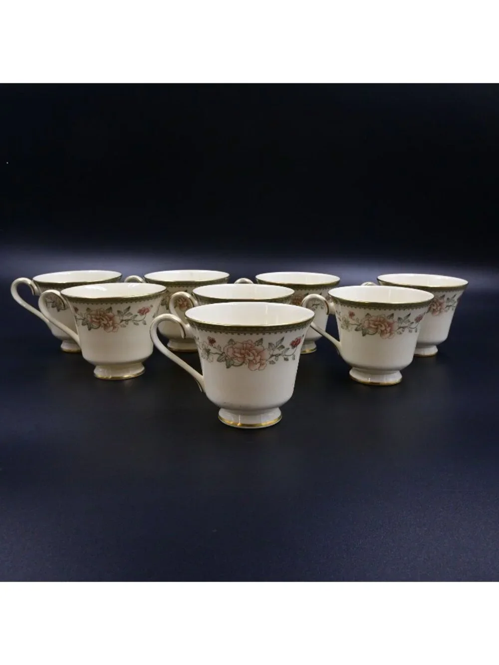 Royal Doulton Minton Jasmine Teacup Bundle Of 8